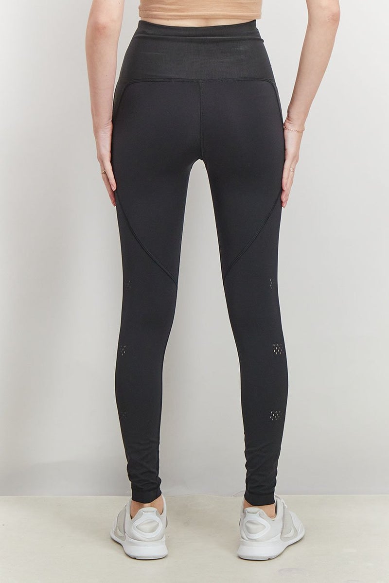 Reebok ليغينغز تدريب رياضية للنساء، سوداء - Image 4