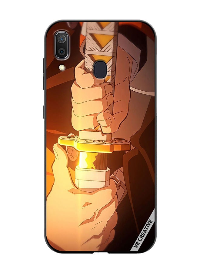 VR CREATIVE Protective Case Cover For Samsung Galaxy A30 Sword Design Multicolour - Image 1