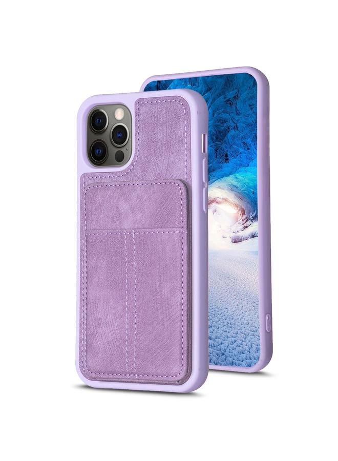 S-TOP Case For iPhone 11 Pro BF28 Frosted Card Bag Phone Case with Holder - Image 1