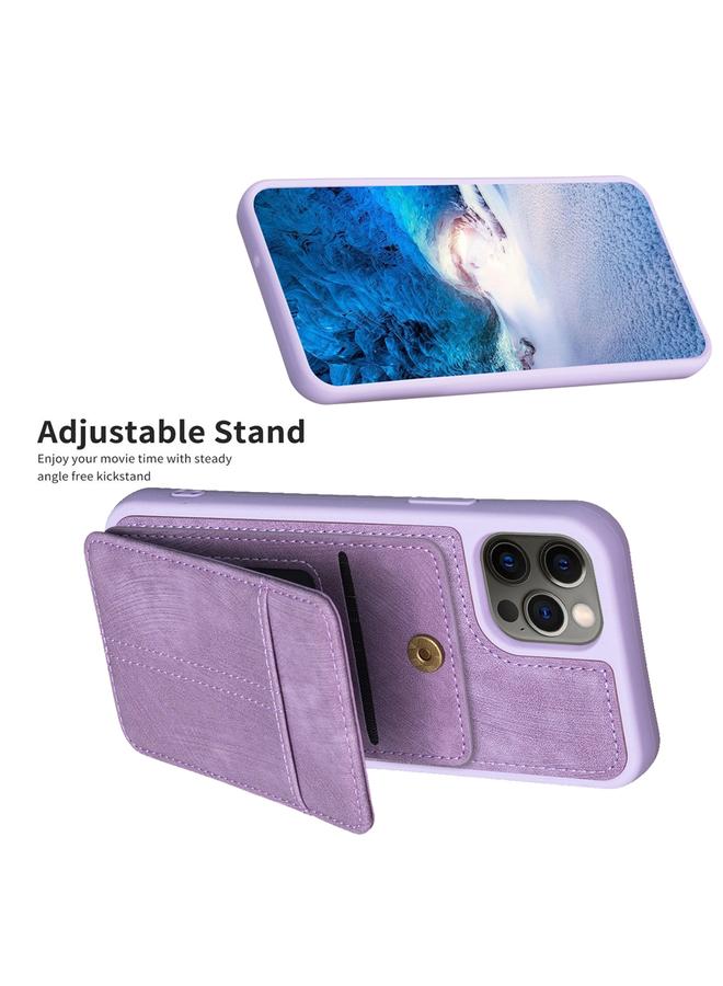 S-TOP Case For iPhone 11 Pro BF28 Frosted Card Bag Phone Case with Holder - Image 5