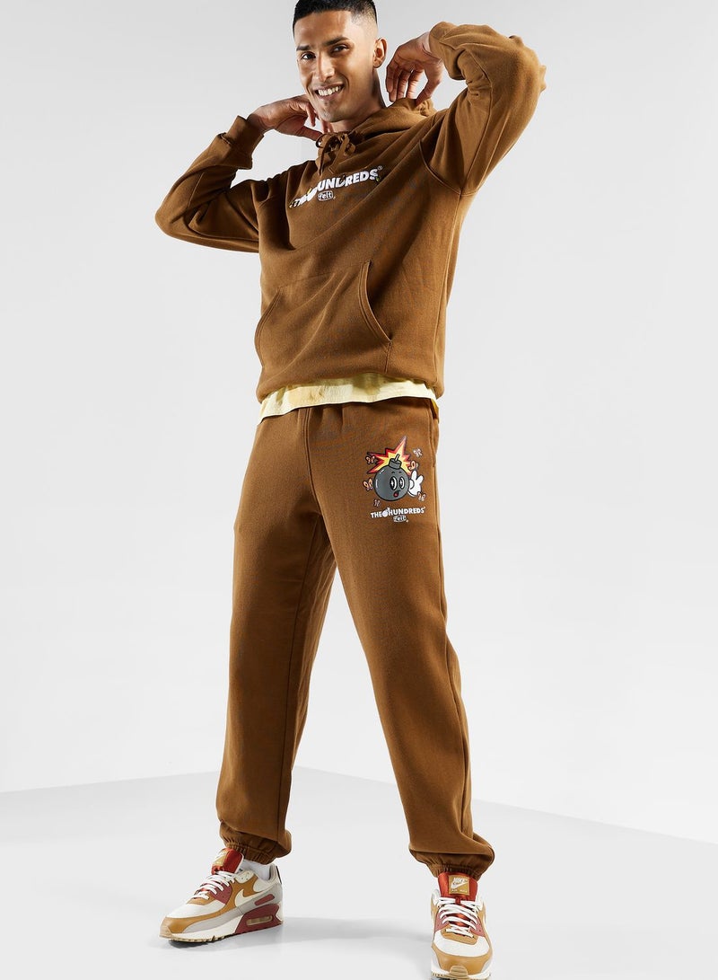 ذا هاندريدز بنطال رياضي بطباعة غرافيك - Image 2