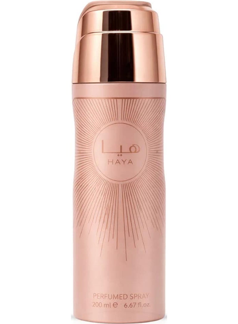 Lattafa Haya Perfumed Deodorant Spray 200ml