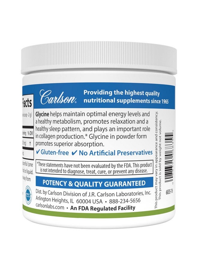 Carlson مسحوق الجلايسين من كارلسون لابز، 100 جرام - Image 3