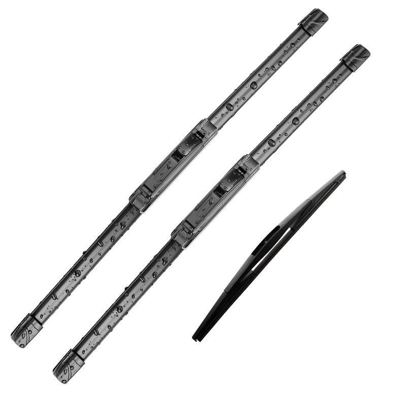 Generic Fabysky 3Pcs Wndshield Wiper Blades for Ford Edge 2007 2008 2009 2010 2011 2012 2013 2014, Original Equipment Automotive Replacement Windshield Wiper Blades for My Car- 26"/20"/14" (Set of 3) U/J HOOK  - Image 1