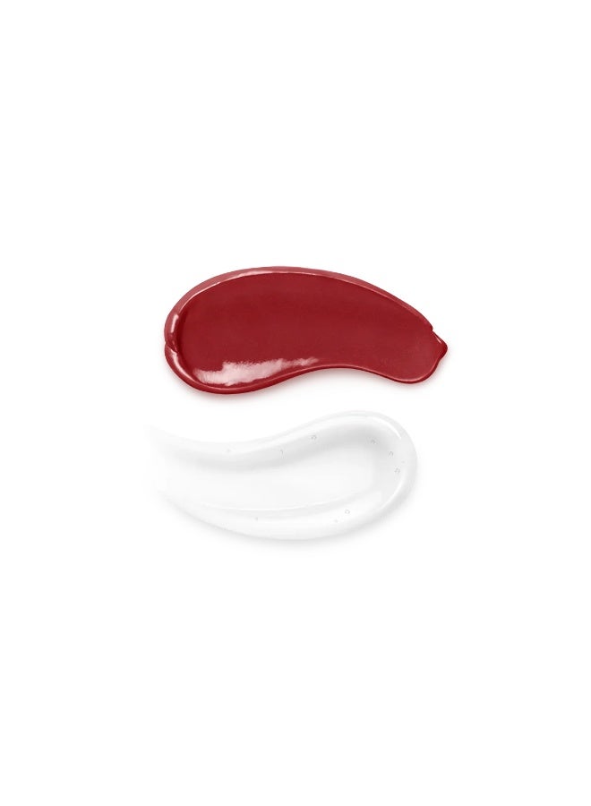 KIKO Milano Unlimited Double Touch 106 Satin Ruby Red Rich Liquid Lipstick with Transparent Gloss, Quick-Drying, Up to 16H Wear, 6 ml - Image 2