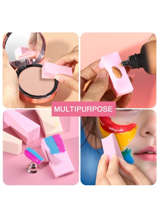 Teenitor 48 Pieces Makeup Sponge Blender For Face Curve Blending, Latex Free Small Wedge Shaped Smooth Apply Beauty Sponge Applicator For Liquid Cream Foundation Festival Makeup - Image 5