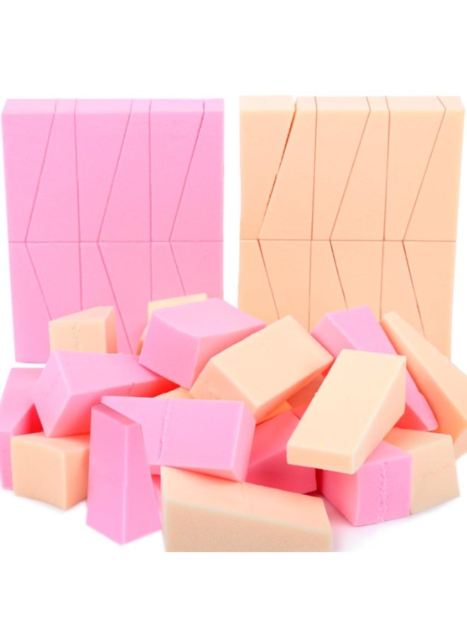 Teenitor 48 Pieces Makeup Sponge Blender For Face Curve Blending, Latex Free Small Wedge Shaped Smooth Apply Beauty Sponge Applicator For Liquid Cream Foundation Festival Makeup - Image 1