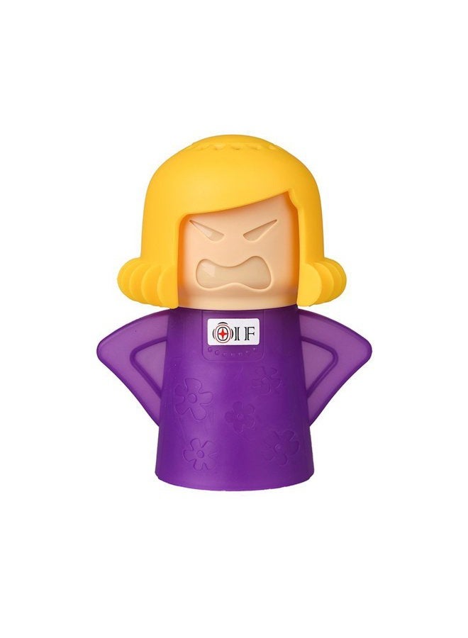 OIF Angry Mama Microwave Cleaner Angry Mom Microwave Oven Steam Cleaner Easily Cleans the Crud In Minutes. Steam Cleans With Vinegar and Water for Home or Office Kitchens-Purple - Image 1