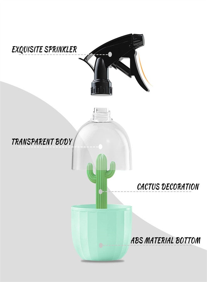 KASTWAVE Water Spray Bottle, 500ml Plastic Fine Mist Spray Bottle Decorative for Indoor Plants Mister Spray Bottle with Adjustable Nozzle, Horticultural Watering Sprayer for Gardening - Image 2