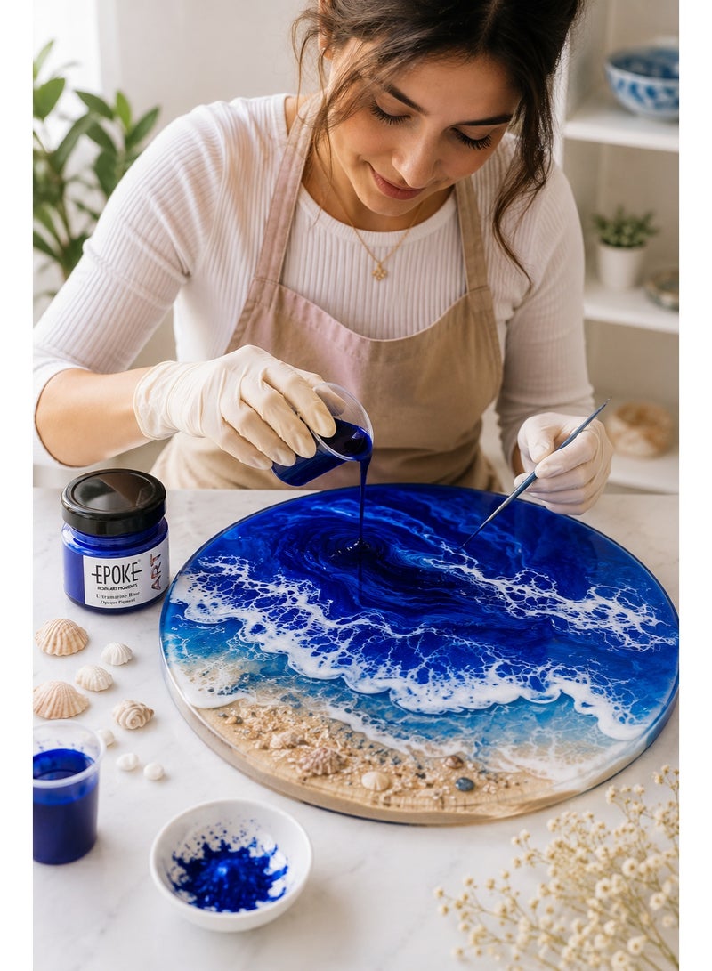 EPOKE Resin Pigment Ultramarine (Opaque) - Mini Pigment Paste -25g For Resin Art - Image 2