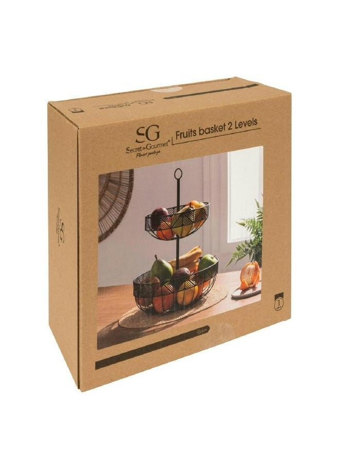 لوفت وعاء فواكه، مستويين، D43XP30.5CMS، متعددة الألوان، حديد-154289  - Image 4