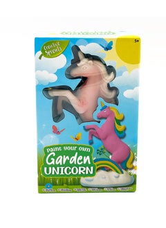RMS Paint Your Own Garden Unicorn – Diy Craft Kit With Unicorn Figurine, Paints, And Brush  - Image 2