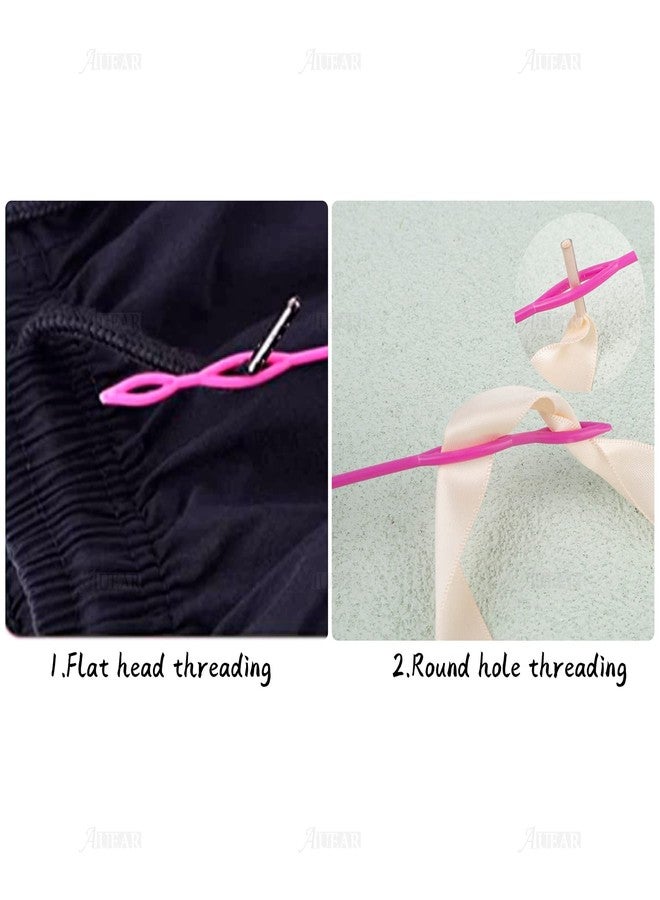 AUEAR, 3 Pack Drawstring Threader Easy Flexible Needle Replacement Craft Tools for Jackets Swim Trunks Pants Sweatpants Shorts Hoodies Scrubs Red - Image 3