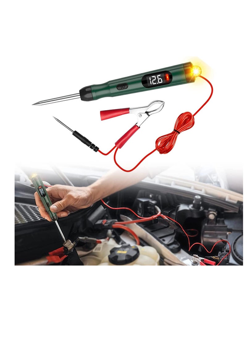 Loquat Test Light Automotive Electric 12 Volt Circuit Fuse Motorcycle Wiring Continuity Tester with LED Display,Voltage Light Tester for Car Automotive Truck - Image 1