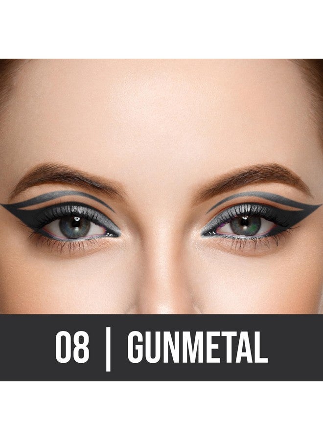 كولورز كوين قلم كحل إكستريم كولور - 08 Gunmetal، 0.4 جرام | تطبيق سلس بضربة واحدة، ملمس كريمي للغاية | قلم كحل غير قابل للتغيير، مقاوم للتلطخ، مقاوم للماء | قلم كحل طويل الأمد للنساء، يدوم حتى 16 ساعة - Image 2