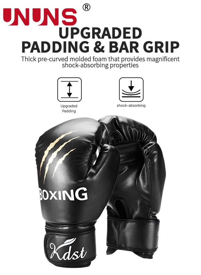 UNUNS Boxing Gloves,All-Purpose Training Punching Bag Gloves 10oz,Pro-Tested Kickboxing Gloves For Men Women,Boxing Kickboxing Mixed Martial Arts Muay Thai MMA Heavy Bag Training Gloves  - Image 5