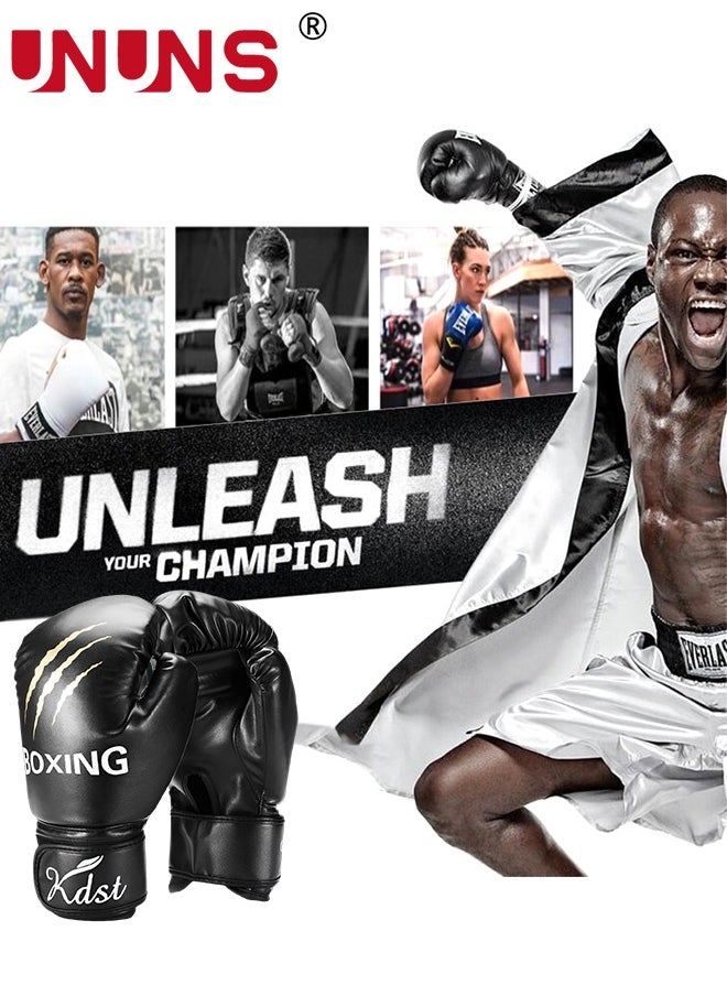 UNUNS Boxing Gloves,All-Purpose Training Punching Bag Gloves 10oz,Pro-Tested Kickboxing Gloves For Men Women,Boxing Kickboxing Mixed Martial Arts Muay Thai MMA Heavy Bag Training Gloves  - Image 3