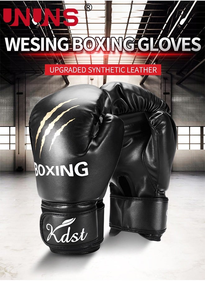 UNUNS Boxing Gloves,All-Purpose Training Punching Bag Gloves 10oz,Pro-Tested Kickboxing Gloves For Men Women,Boxing Kickboxing Mixed Martial Arts Muay Thai MMA Heavy Bag Training Gloves  - Image 2