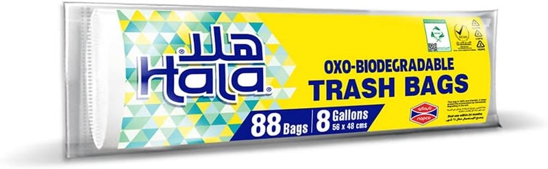 Hala Biodegradable Trash Bags  80-Pieces - Image 1
