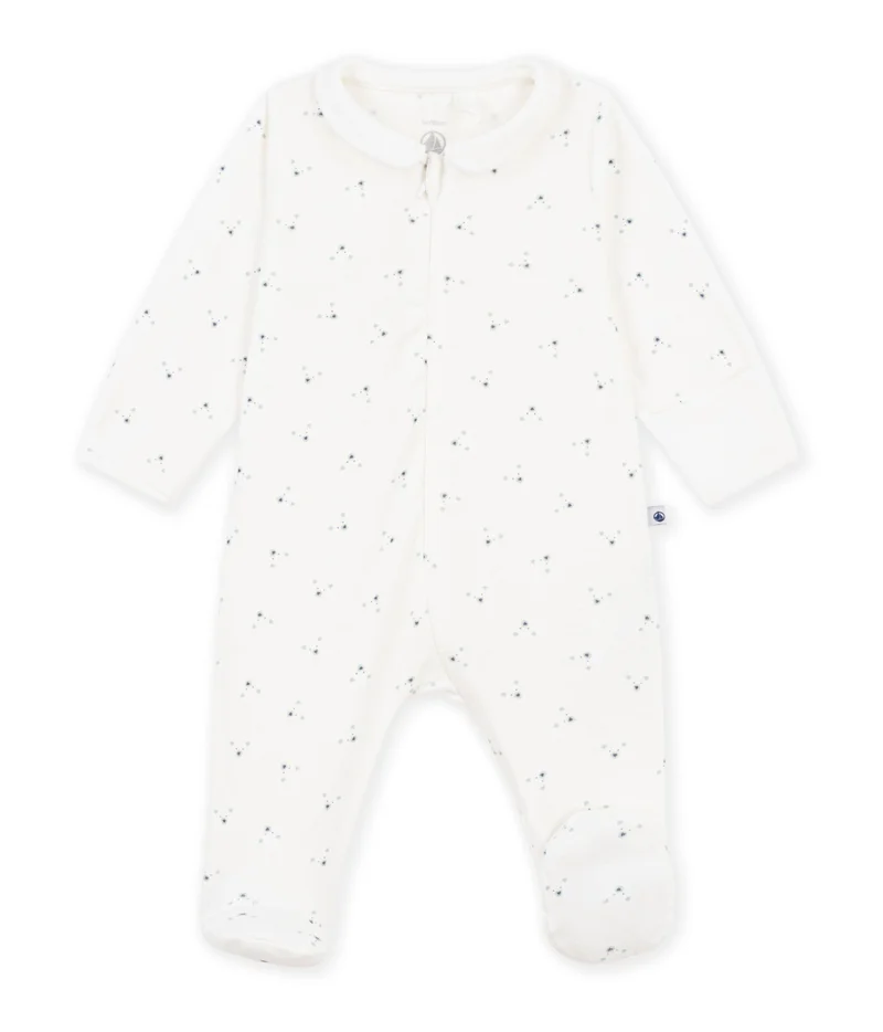 بيتي باتو Babies' Flower Printed Cotton Pyjama Suit