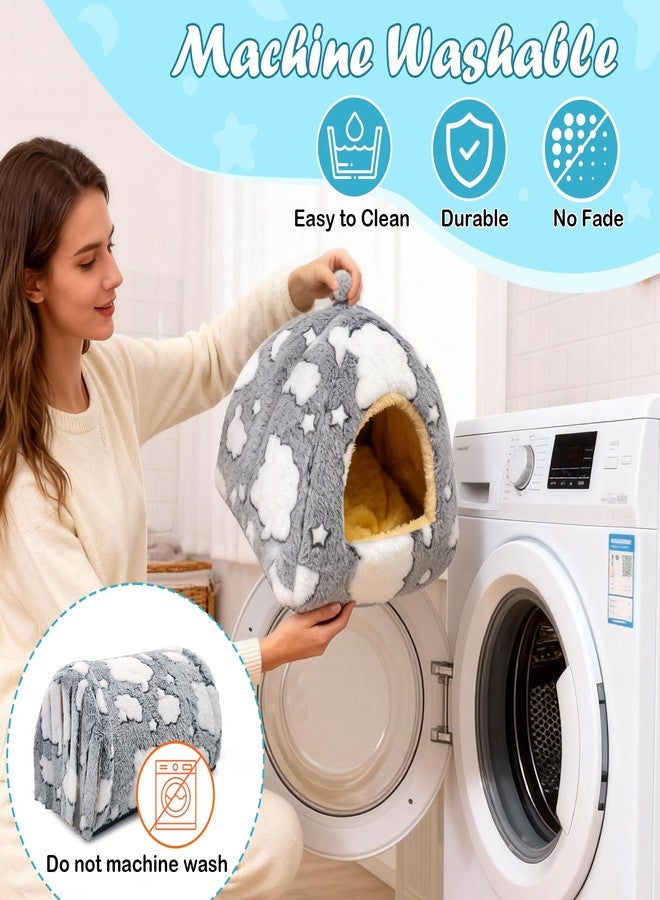 مجموعة من 3 أنفاق لخنازير غينيا، بيوت ومخابئ قابلة للغسل، أنابيب مخبأ ناعمة ومريحة للحيوانات الصغيرة مثل الهامستر والشنشيلة والأرانب والقنافذ والفئران. - Image 4