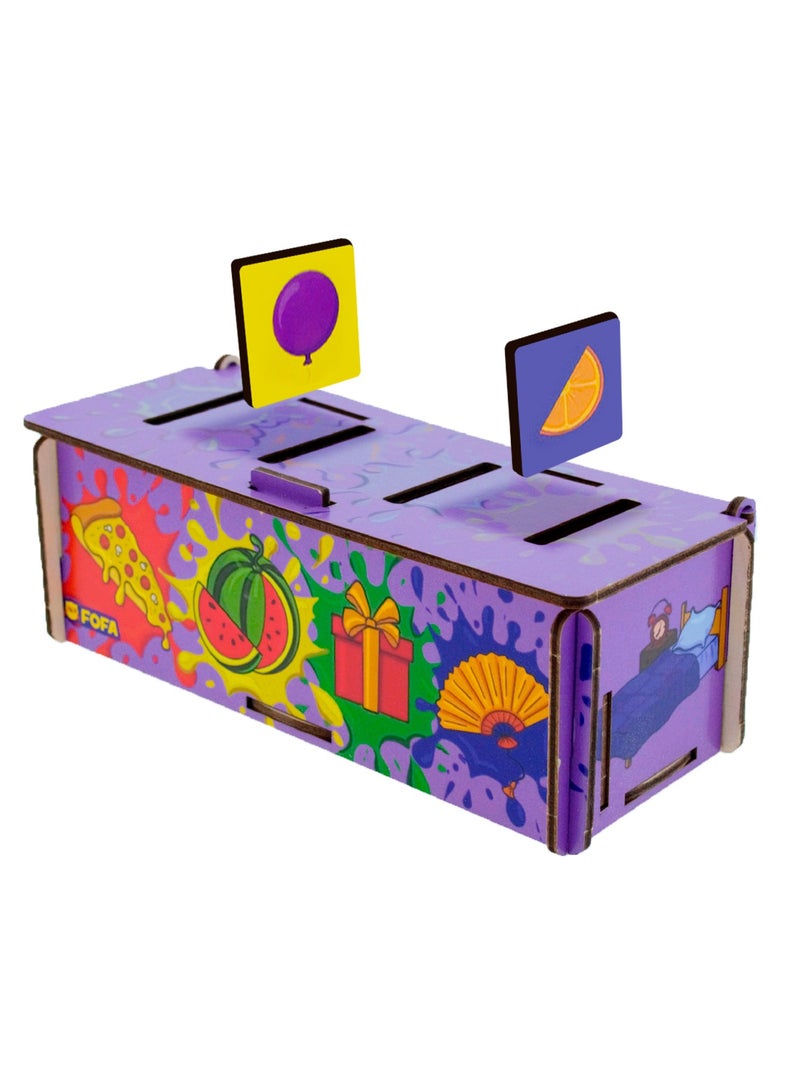 FOFA Wooden Toy Educational game - Sorter -Shapes and Objects by Room   Learning 3 4 5 Years Old Girls Boys Gifts Travel Toy - Image 4