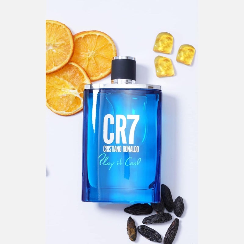 Cristiano Ronaldo CR7 Play It Cool - Blends Bright Citruses And Aromatic Fougere Notes - Fresh, Invigorating And Sensual - Light Enough For Everyday Wear - Masculine Fragrance - 1 Oz EDT Spray - Image 2