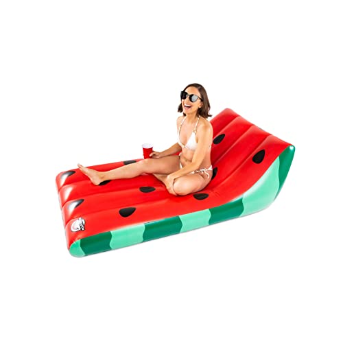 BigMouth Inc Giant Watermelon Lounging Pool Float, Inflatable Raft, Fun Summer Party Floatie - Image 5