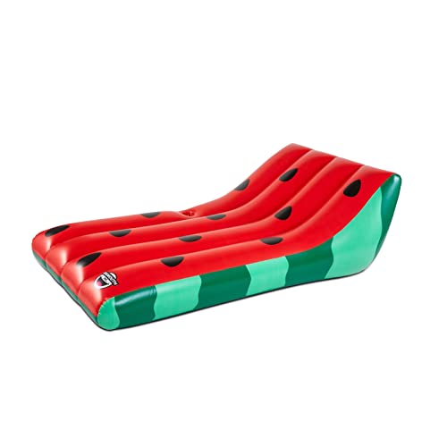 BigMouth Inc Giant Watermelon Lounging Pool Float, Inflatable Raft, Fun Summer Party Floatie - Image 2