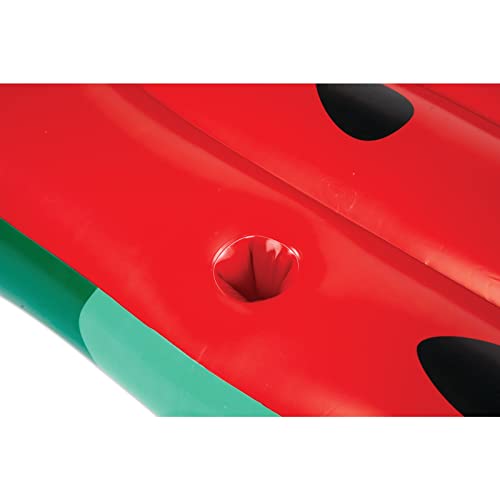 BigMouth Inc Giant Watermelon Lounging Pool Float, Inflatable Raft, Fun Summer Party Floatie - Image 3