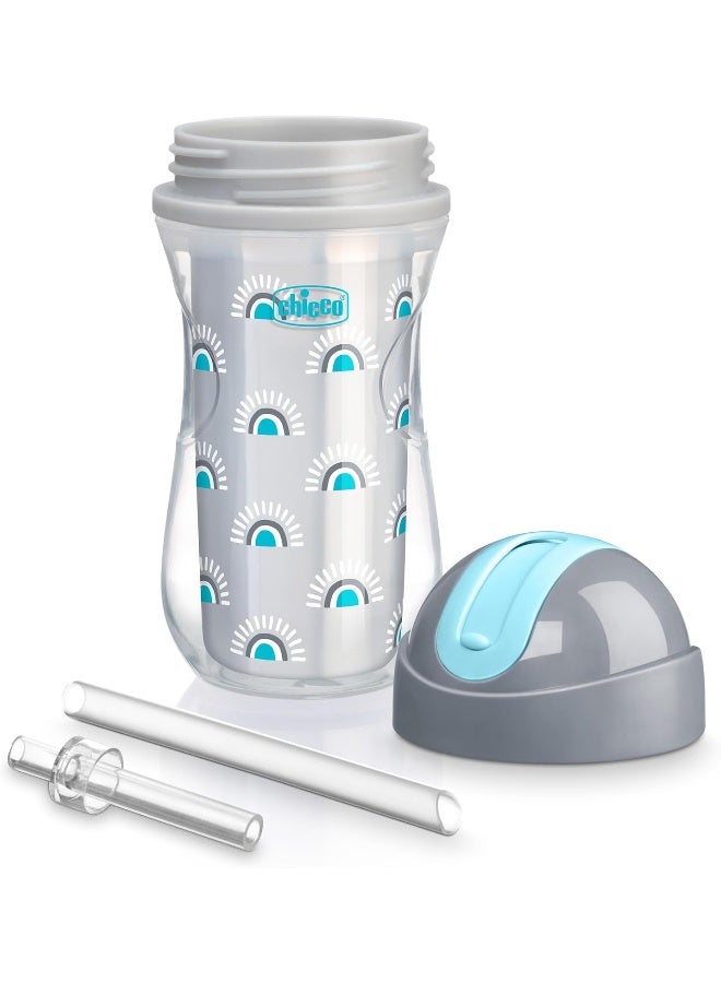 Chicco 9oz. Double-Wall Insulated Flip-Top Sippy Cup with Silicone Straw and Spill-Free Lid - Image 5