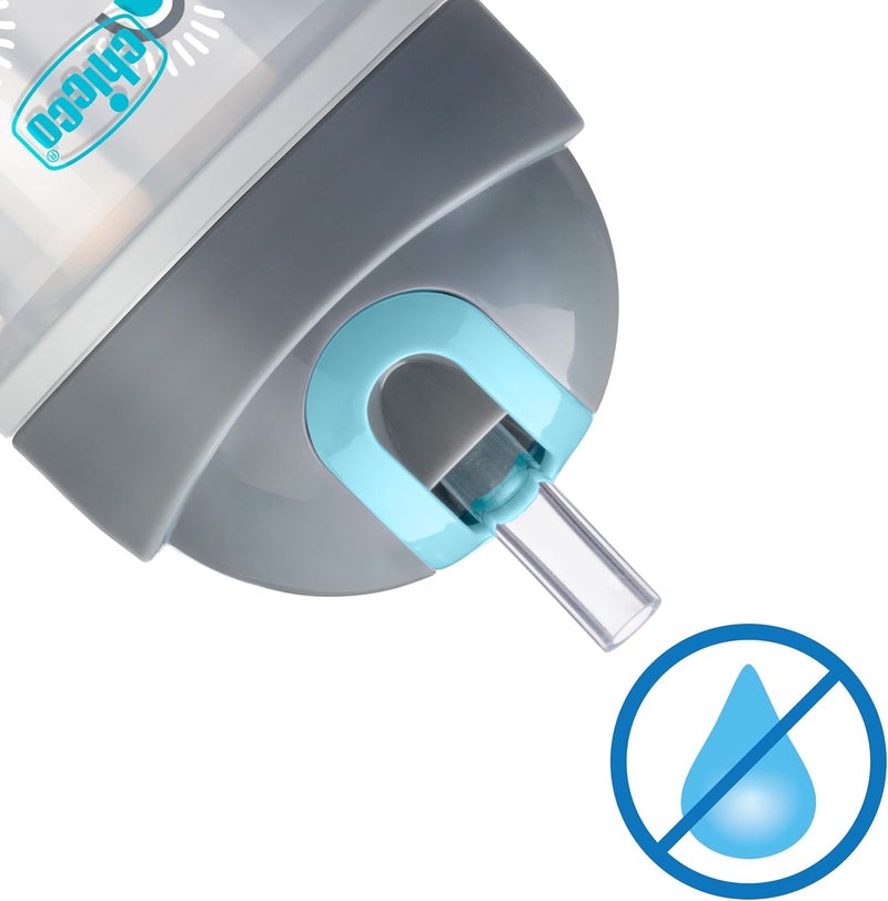 Chicco 9oz. Double-Wall Insulated Flip-Top Sippy Cup with Silicone Straw and Spill-Free Lid - Image 3