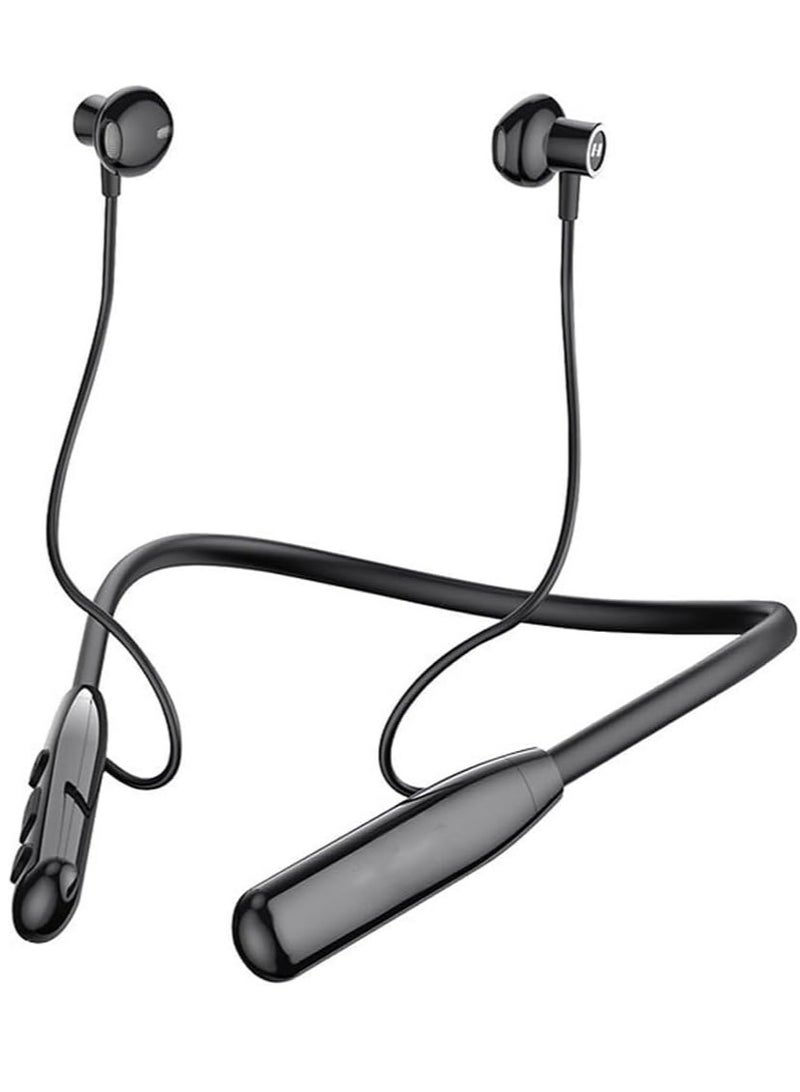 ELTRAZONE HN40 Neckband Wireless Earphones - High Bass Sound Quality with Super Clear Mic - Black - Image 1