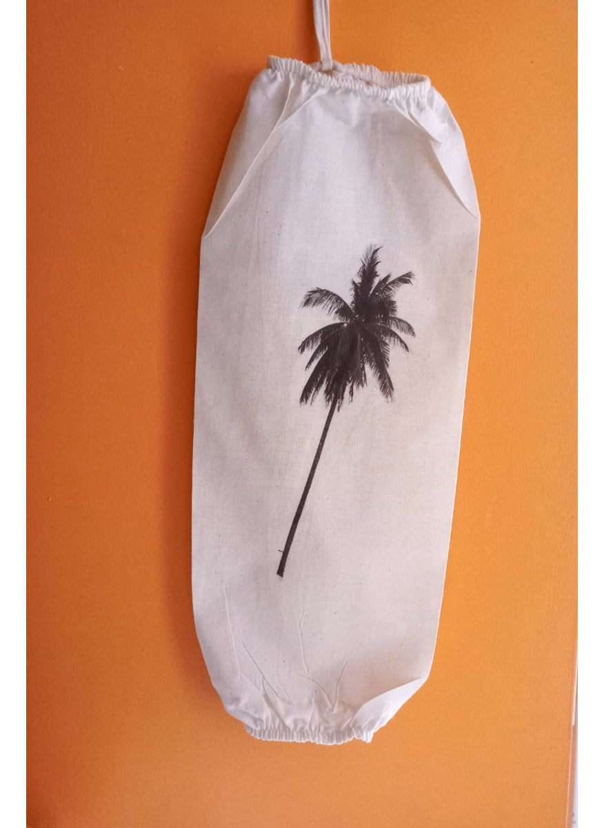 Palm Tree Printed Double Elastic Natural Linen Bag Holder - Kitchen Organizer - pzsku/ZF009529B014B94BF3A4AZ/45/_/1726145880/ef1a1fe3-b0cc-41cb-8c49-fdeddde2dd3f