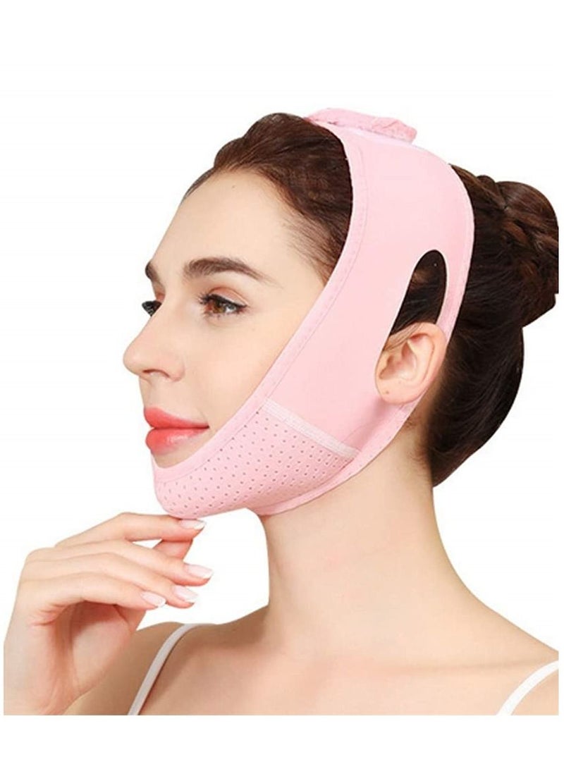 Y&D Facial Lifting Sleep Bandage Double Chin Reducing Device with Thin Face Female Shaper Reusable Breathable and Comfortable V Line Mask  - Image 1