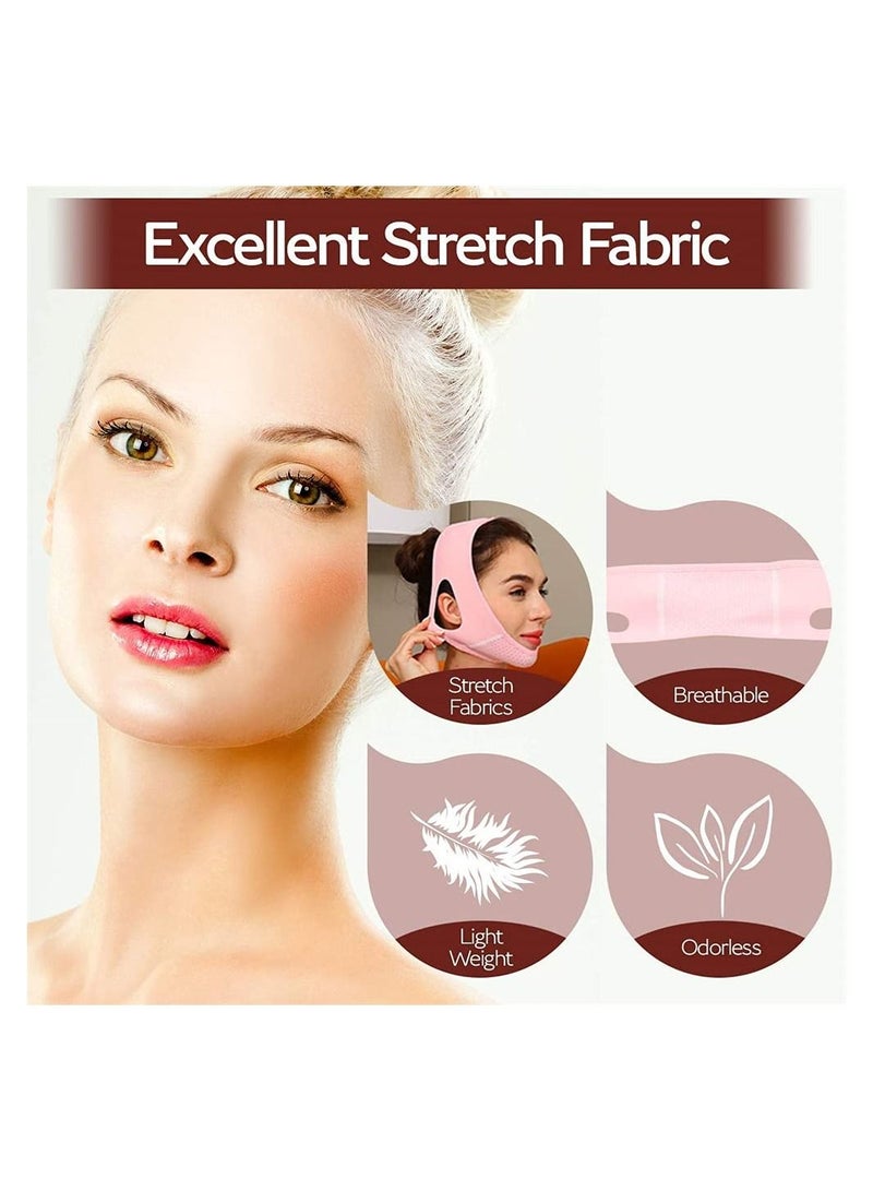 Y&D Facial Lifting Sleep Bandage Double Chin Reducing Device with Thin Face Female Shaper Reusable Breathable and Comfortable V Line Mask  - Image 5