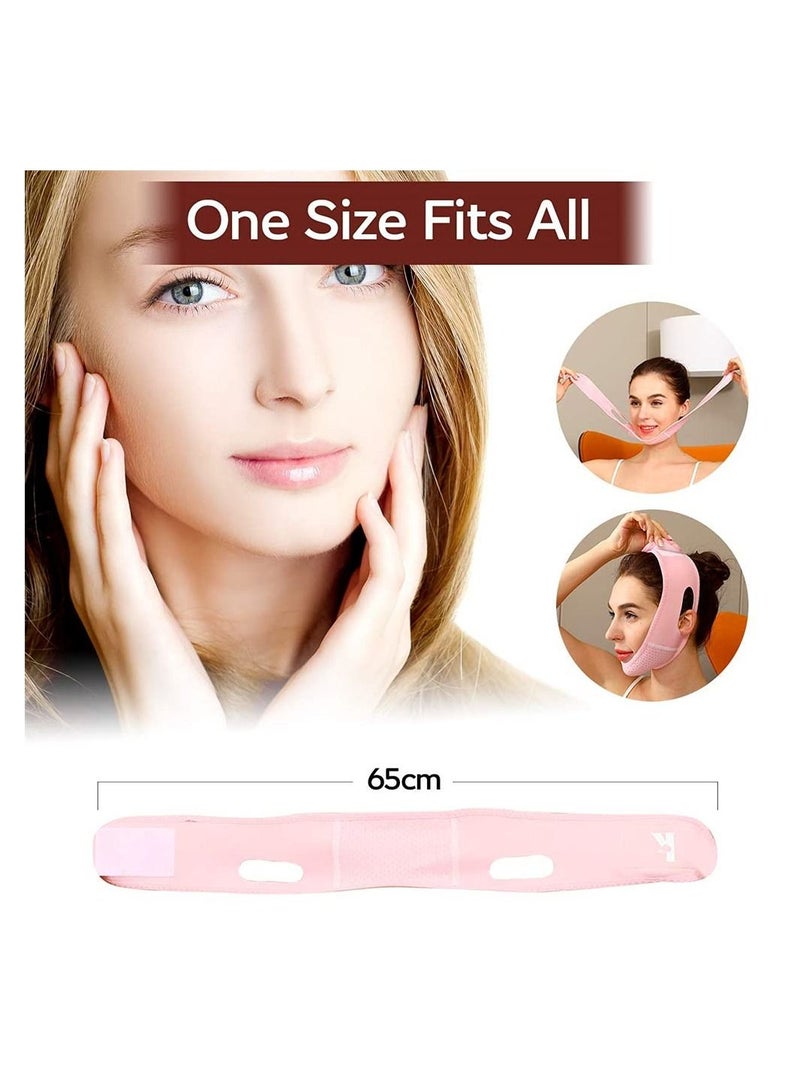 Y&D Facial Lifting Sleep Bandage Double Chin Reducing Device with Thin Face Female Shaper Reusable Breathable and Comfortable V Line Mask  - Image 3