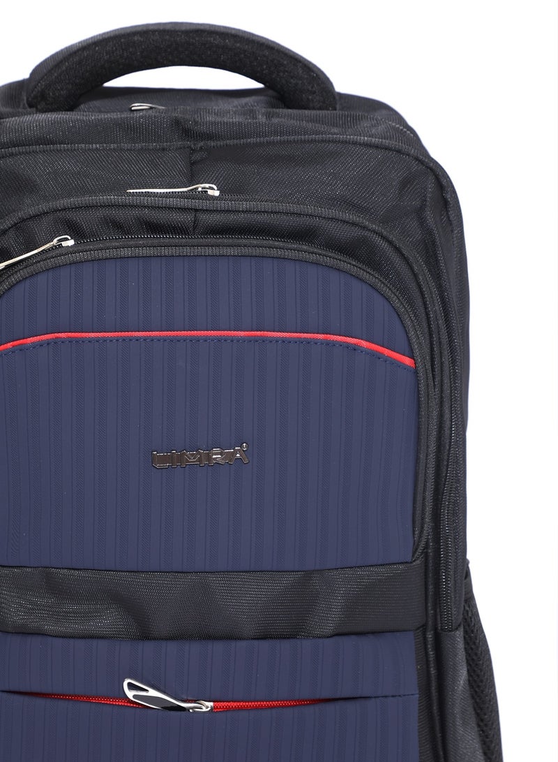 ليمرا شنطة ظهر بتصميم كلاسيك وأنيق مقاس 20 بوصة لون  أسود / أزرق - Image 2