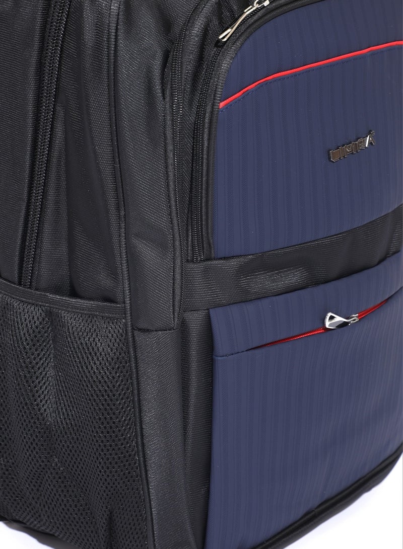 ليمرا شنطة ظهر بتصميم كلاسيك وأنيق مقاس 20 بوصة لون  أسود / أزرق - Image 3