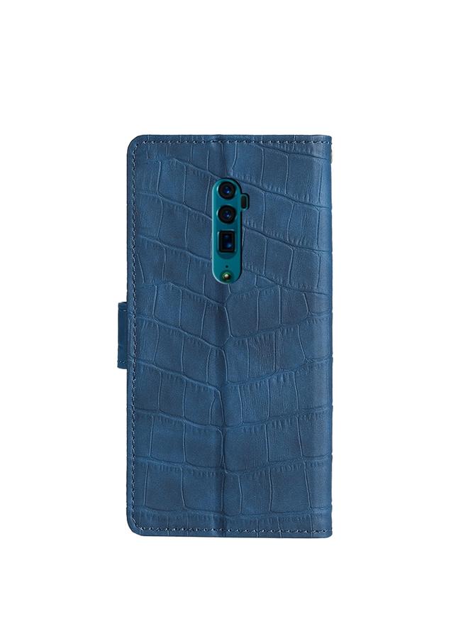 اس-توب جراب لهاتف OPPO Reno 10x Zoom / Reno 5G بملمس جلد التمساح ومشبك مغناطيسي من جلد البولي يوريثان - Image 3