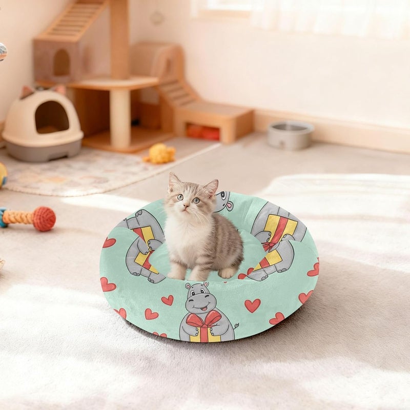 Multi-color available build xigua Hippos Round Dog Bed, Calming Cat Bed Washable with Removable Cover & Non-Slip Bottom, Soft Cozy Indoor Pet Bed for Living Room, Floor, Sofa, 18" Natural tone color options Pre-sale confirmed stock Market aligned local stock Advanced minimal build Precision polished solid material Wide range compatible material Temp fluctuation resistant crafted quality Chemical free Working day delivery service Affordable fast purchase options Remote area delivery User feedback upgraded quality Multi-market matching options Upgraded simple practical design Ventilated design General need oriented design Global standard quality Quick assemble Gulf popular simple design Cross product compatible Popular trusted craftsmanship Elegant multi-option build All-item matching trendy build Carefully engineered build - Image 3