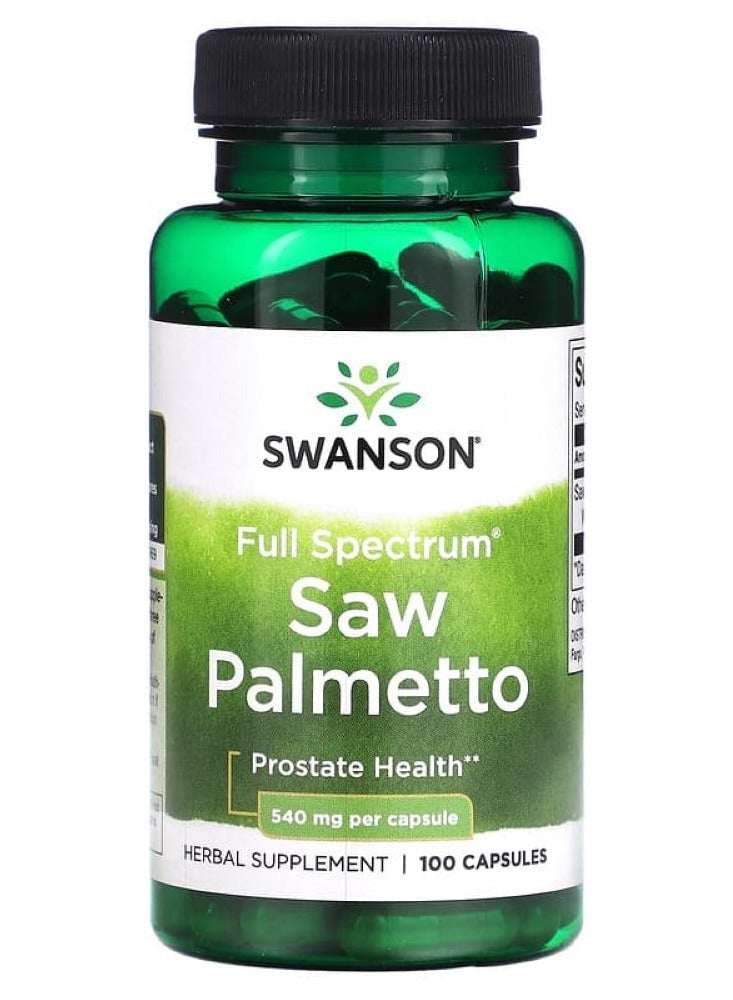 SWANSON Full Spectrum Saw Palmetto 540 mg 100 Caps 