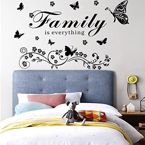 Casa Decor Family Wall Art Decal - Removable Wall Stickers Quotes 'Family is Everything' for Living Room, Bedroom, Dining Room, Kitchen - Image 5