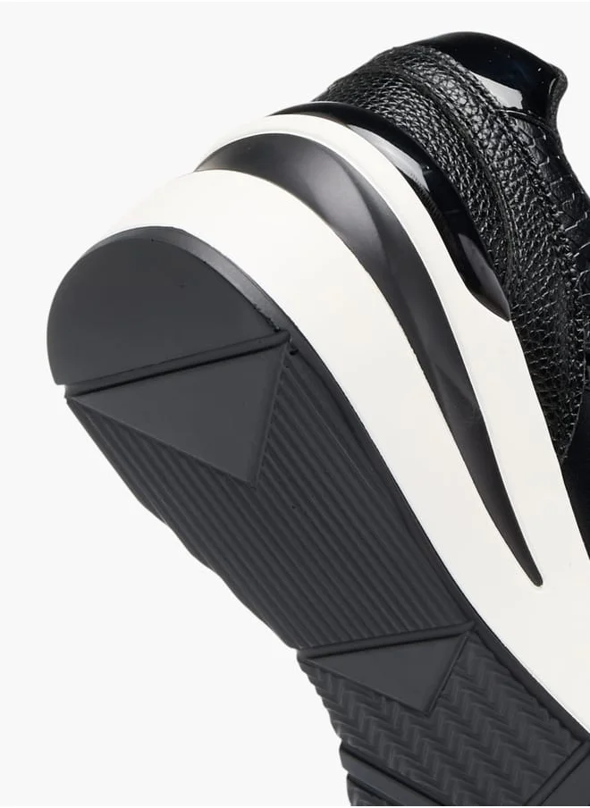 سيليست Womens Panelled Sneakers With Lace-Up Closure