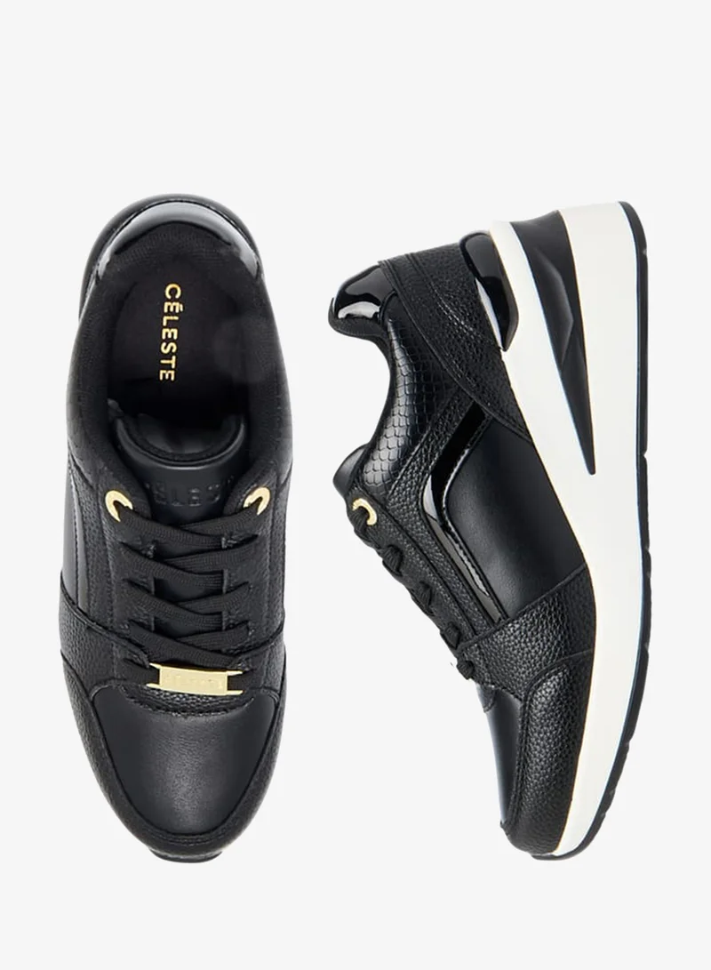 سيليست سنيكرز نسائي بأربطة وتفاصيل متباينة