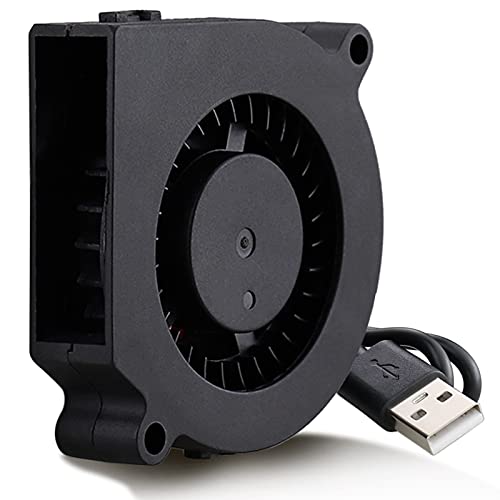 GDSTIME 5V USB Blower Fan 60mm, 60mm x 60mm x 15mm Brushless DC Cooling Blower Fan - Image 1