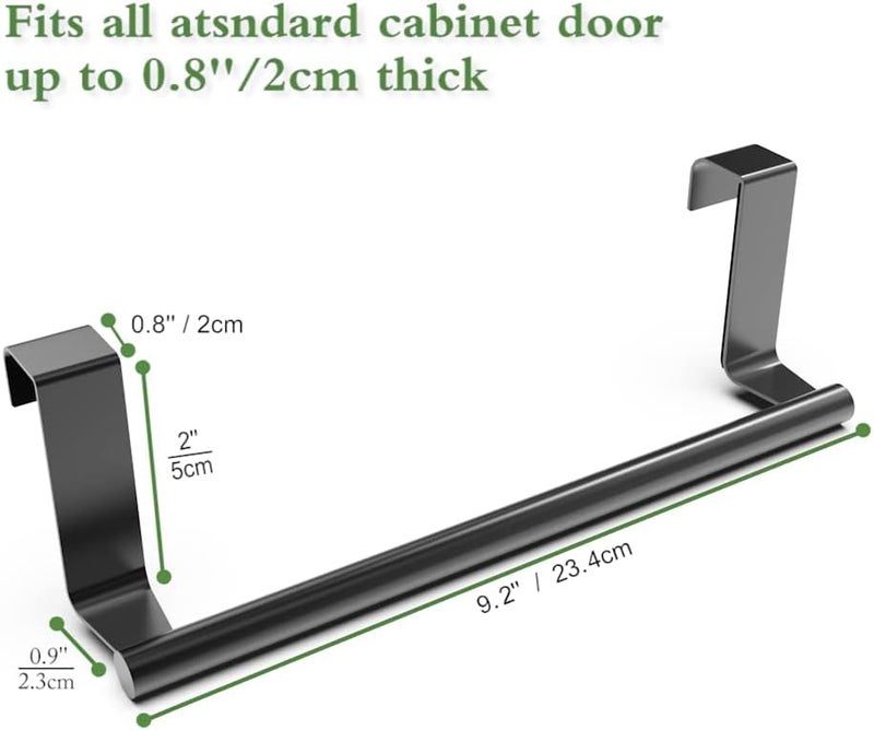Excefore Kitchen Towel Holder, Over The Door Towel Rack, Over Cabinet Towel, Dish Towel Holder for Kitchen Cabinet, Towel and Wash Cloth Hanging Storage Accessories - Image 3