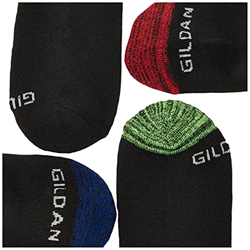 Gildan Men's Polyester Half Cushion Ankle Socks, 12-Pairs, Assorted, Shoe Size: 6-12 - Image 3