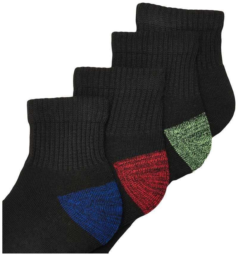 Gildan Men's Polyester Half Cushion Ankle Socks, 12-Pairs, Assorted, Shoe Size: 6-12 - Image 2