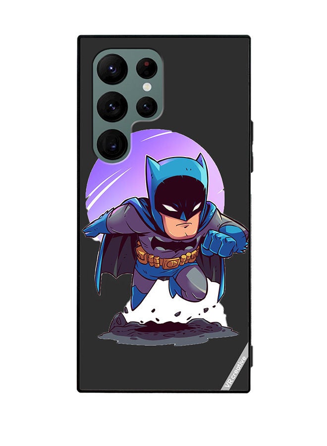 VR CREATIVE Protective Case Cover For Samsung Galaxy S22 Ultra 5G Desugb Superhero Batman Design Multicolour - Image 1